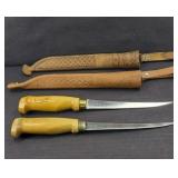 (2) J MARTTIINI OF FINLAND KNIVES