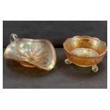 (2) CARNIVAL GLASS BOWLS