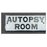 CAST IRON METAL SIGN