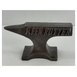 KEEN KUTTER CAST IRON ANVIL PAPERWEIGHT