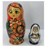 (2) BABUSHKA NESTING DOLL SETS