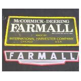 (2) FARMALL METAL SIGNS
