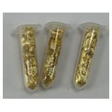 (3) VIALS OF GOLD FILINGS