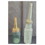 (2) OIL BOTTLES
