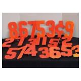 VINTAGE GAS STATION METAL NUMBERS