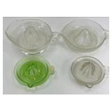 (4) GLASS JUICERS