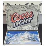(2) COORS BEER SIGNS
