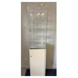 2 PIECE STORE DISPLAY CABINET, NO KEY