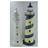 (2) LARGE LIGHT HOUSES
