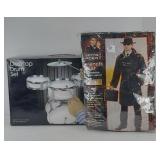 SECRET AGENT COSTUME & DESK DRUM KIT