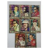 1970s METAL NASCAR COLLECTOR CARDS
