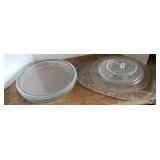 GLASS SERVING TRAYS & PLATES (ALT LOC)