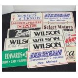 AUTO DEALERS ADVERTISING PLATES: GM, CADILLAC