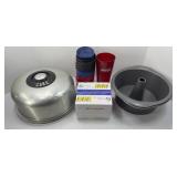 CAKE PANS, SHOT GLASSES & TUMBLER LIDS