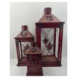 (3) DECORATIVE HANGING LANTERNS