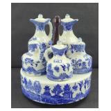 WILLOW WARE CONDIMENT CENTERPIECE