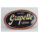 VINTAGE GRAPETTE SODA METAL SIGN 1956