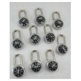 (10) COMBINATION LOCKS W/ NO COMBOS