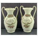 PAIR OF ANGLE VASES