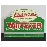 WHITAKER DISPLAY METAL SIGN
