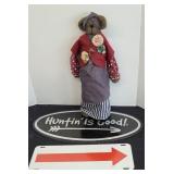 (2) METAL SIGNS & BEAR
