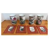 (4) FRANKLIN MINT TEA CUPS (ALT LOC)