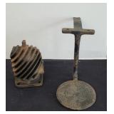 ANTIQUE CARD FOOTREST & CYLINDER