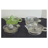 (4) GLASS JUICERS