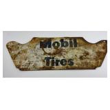 VINTAGE MOBIL TIRES METAL SIGN