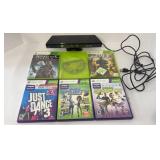 XBOX 360 GAMES & KINECT CAMERA