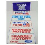 FORD AUTO DEALERS ADVERTISING PLATES