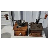 (2) COFFEE GRINDERS