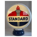 LIGHTED STANDARD OIL GAS PUMP LAMP