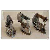(3) KEROSENE IRONS