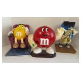 (3) M & M CANDY DISPENSERS
