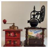 (2) COFFEE GRINDERS