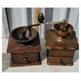 (2) COFFEE GRINDERS