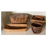 (5) LONGABERGER BASKETS VINTAGE