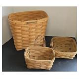 (3) LONGABERGER BASKETS