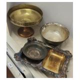 SILVER PLATE & OTHER METAL DECOR