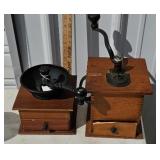 (2) COFFEE GRINDERS
