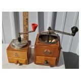 (2) COFFEE GRINDERS