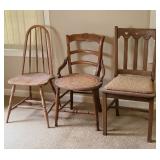 (3) VINTAGE CHAIRS