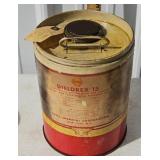 VINTAGE SHELL FUEL ADDITIVE GALLON CAN