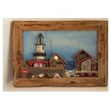 3 DIMENSIONAL WOOD LIGHTHOUSE ART