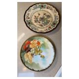 MASONS IRONSTONE FLORAL PLATE & FRENCH PLATE