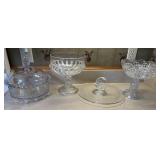 ANTIQUE SERVING GLASSWARE