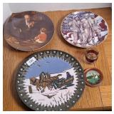 COLLECTOR PLATES, PAPERWEIGHT, TOOTHPICKER