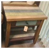 (2) RUSTIC LOOK END TABLES