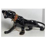 BLACK CHINA PANTER W/ JEWELED COLLAR